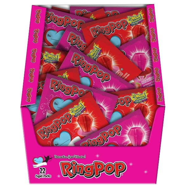 Ring Pop Valentine's Exchange - 22pcs Valentines Candy