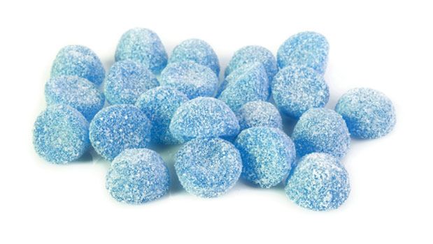 CCC Sour Mini Blue Raspberries Candy - 5.5lbs Bulk Candy