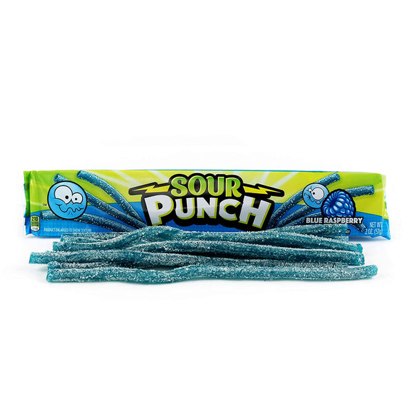 Sour Punch Straws Blue Raspberry - 2oz