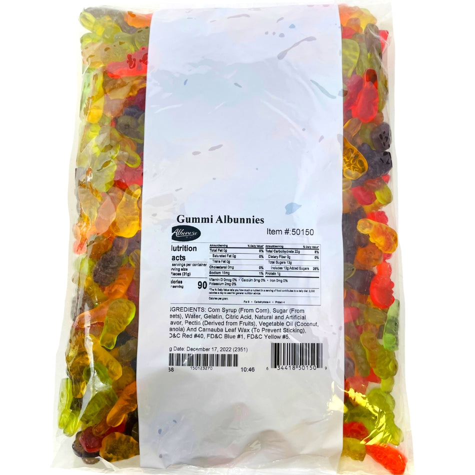 Albanese Gummy Bunnies - 4.5lb - Bulk Candy - Easter Candy