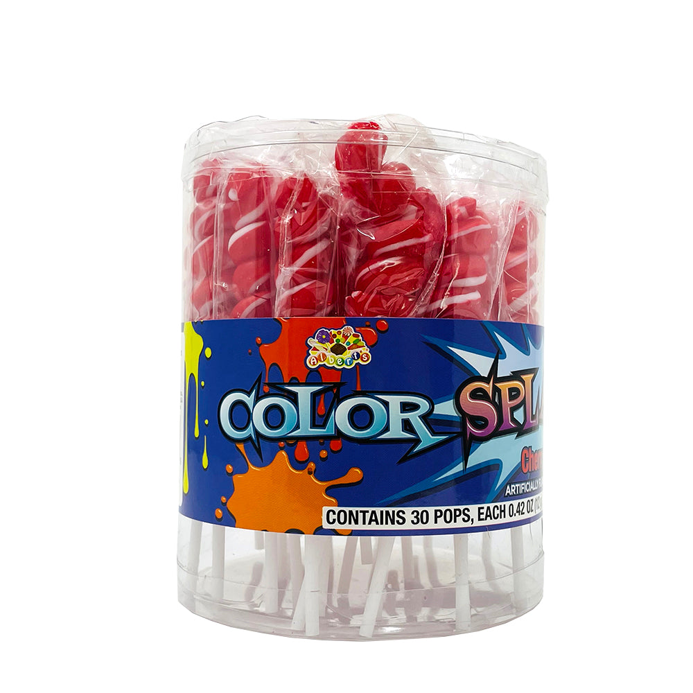 Albert's Colour Splash Lollipops Cherry Red