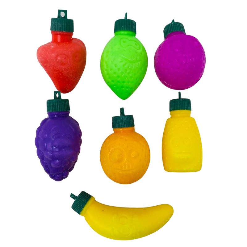 Powdered Candy Filled Fruit Containers - 3 Pack
