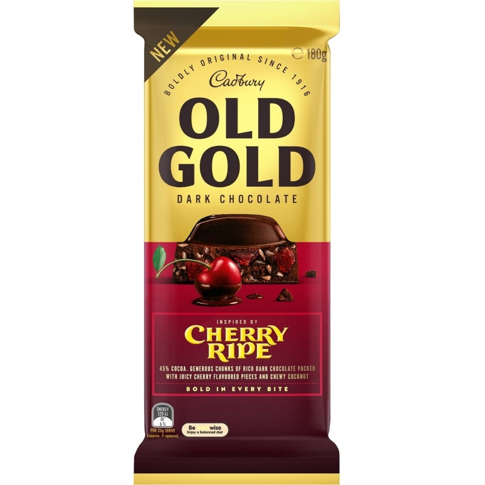 Cadbury Old Gold Cherry Ripe (Aus) - 180g