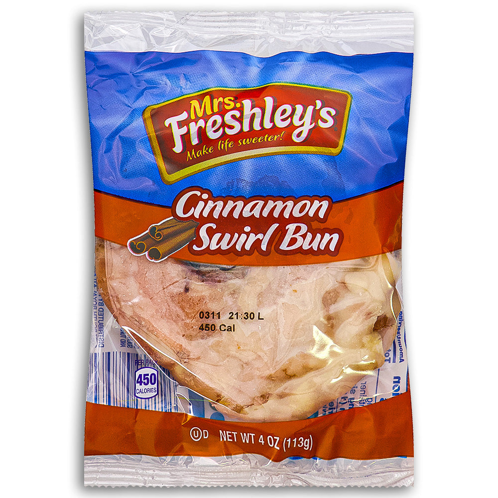 Mrs Freshley's Cinnamon Swirl Bun 113 g Front