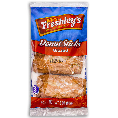 Mrs Freshley's Glazed Donut Sticks 85g Front