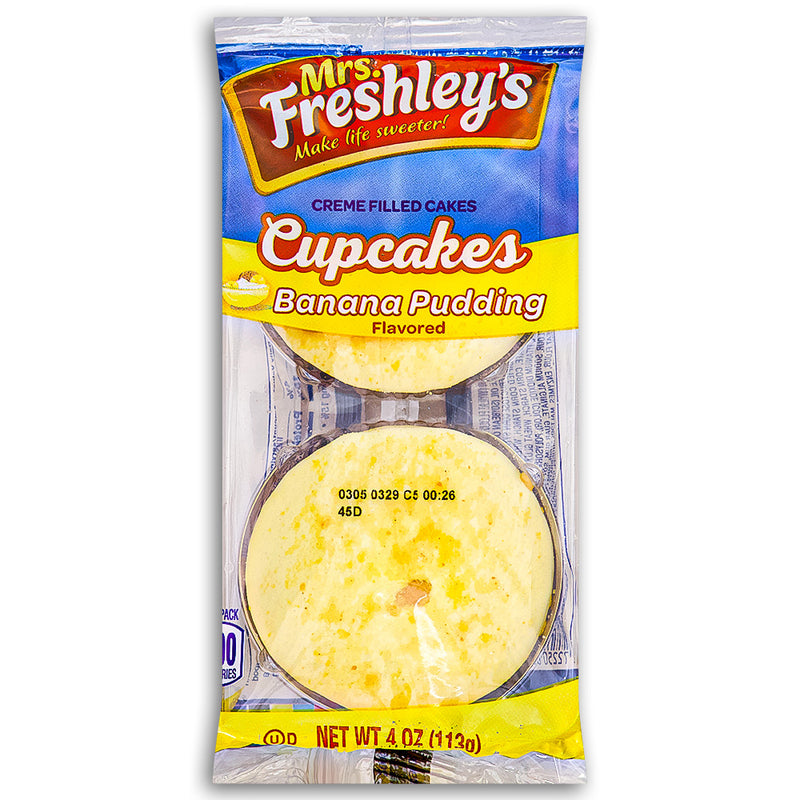 Mrs Freshley's Banana Pudding Cupcakes 113 g Front