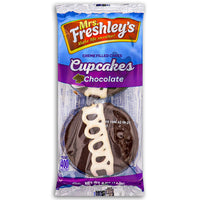Mrs Freshley's Chocolate Cupcakes Creme Filled Cakes 113g Front