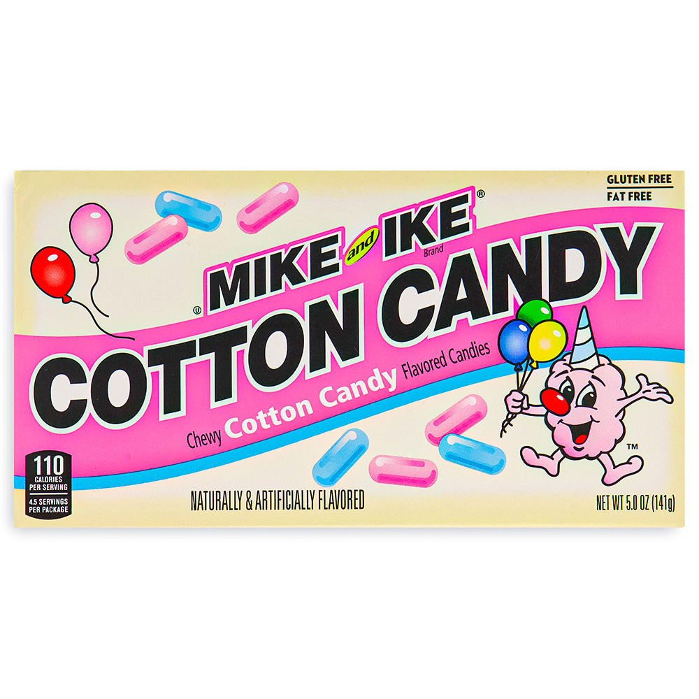 Mike and Ike Cotton Candy Theatre Pack Front