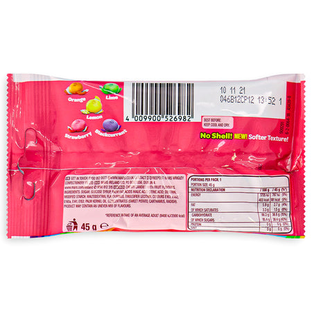 Skittles Fruits Chewies UK 45g Back