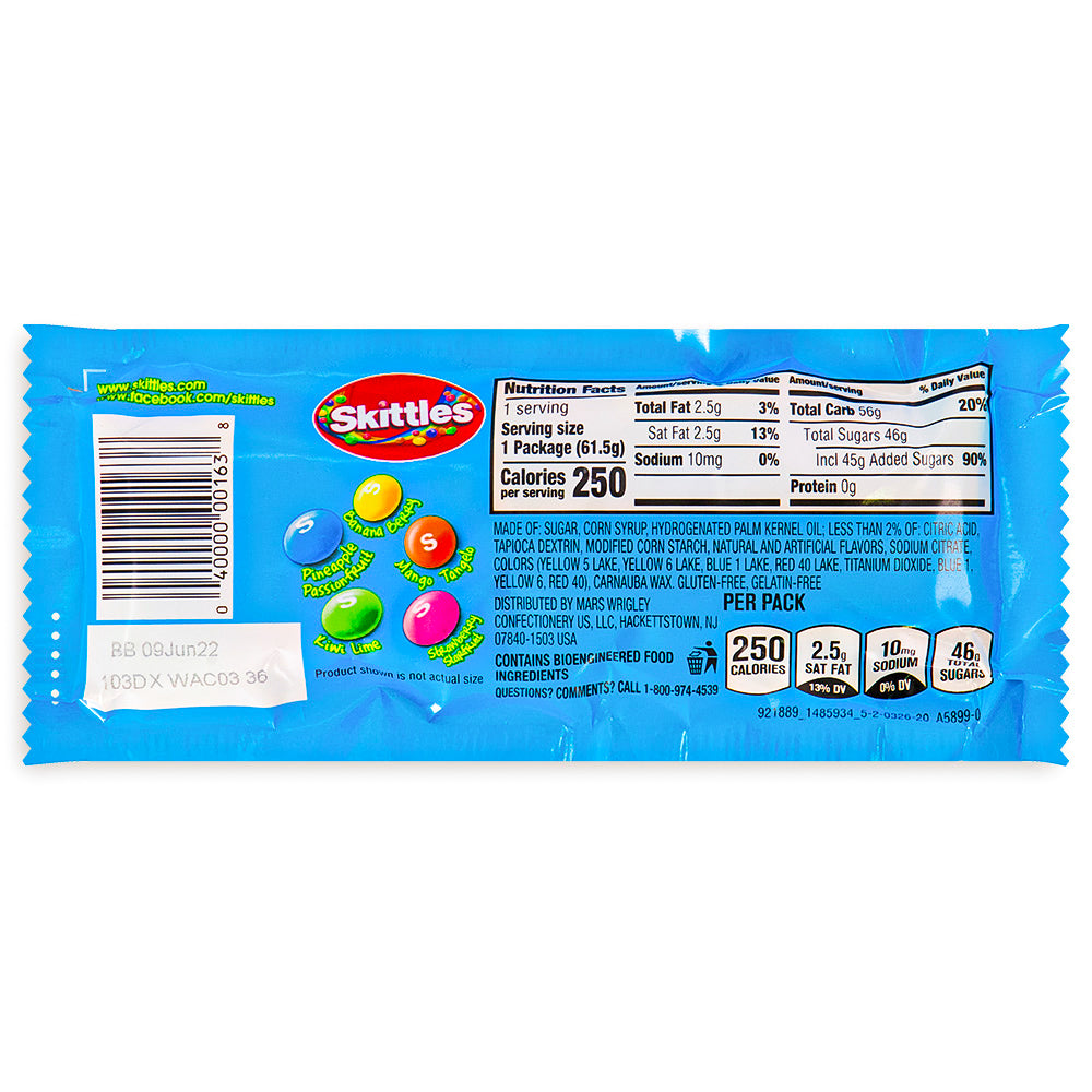 Skittles Tropical Candies-61.5g | Taste The Rainbow – Candy Funhouse CA