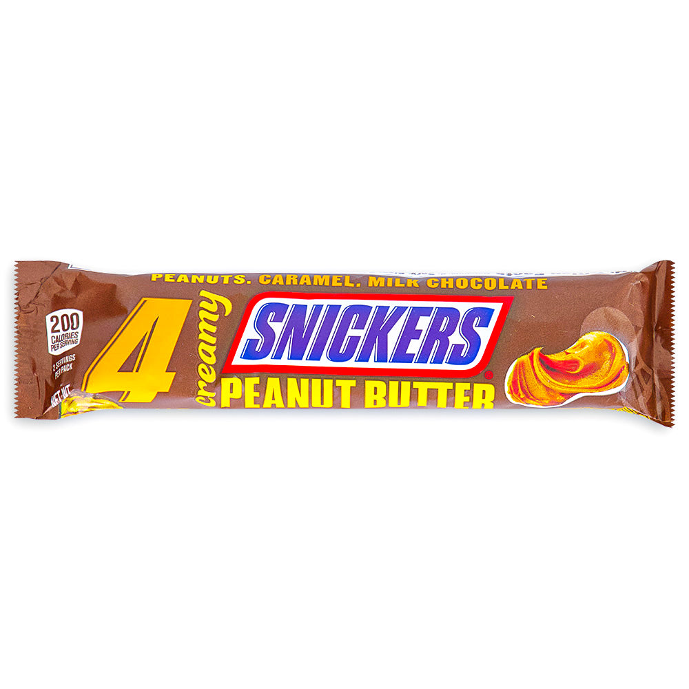 Snickers Creamy Peanut Butter 4 Squares 2.8oz FRONT