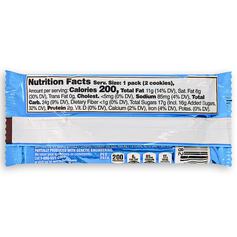 Twix Cookies & Creme Cookie Candy Bars 38g Back Ingredients