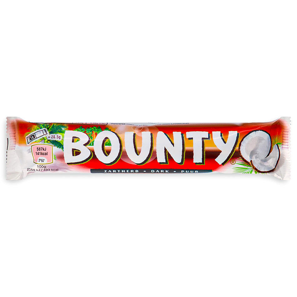 Bounty Dark Coconut Bar UK 57g Front