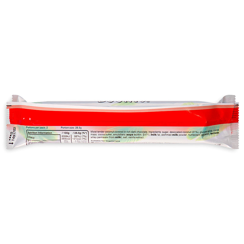 Bounty Dark Coconut Bar UK 57g Back