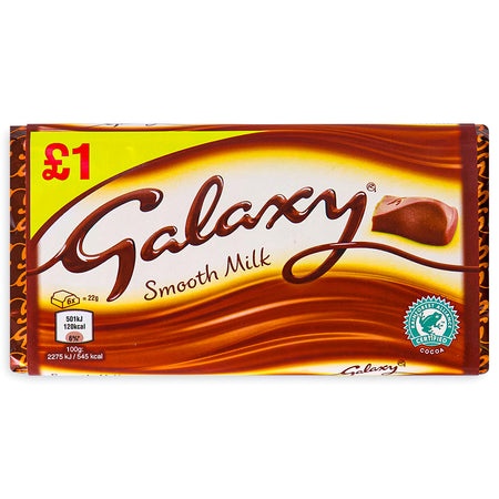 Galaxy Milk Chocolate Bar UK 110 g FRONT