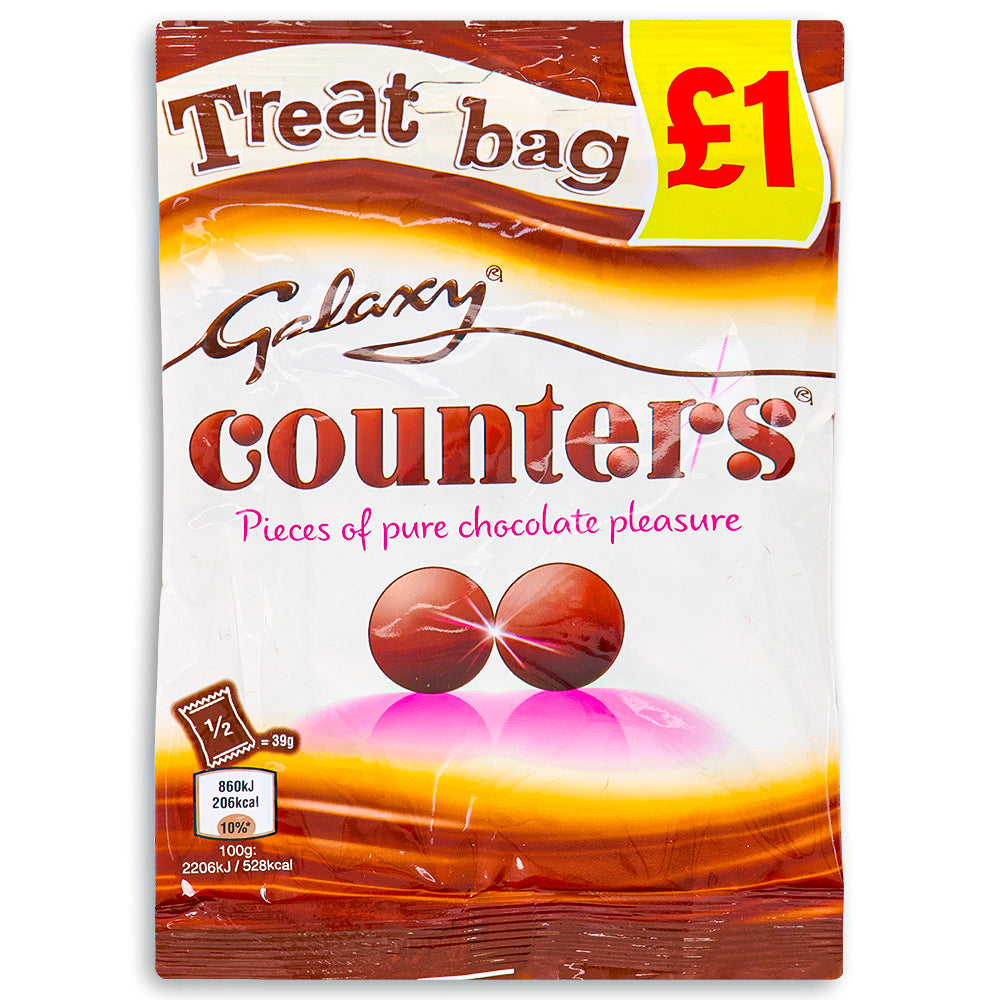 Galaxy Counters Treat Bag 78g British Chocolate Front