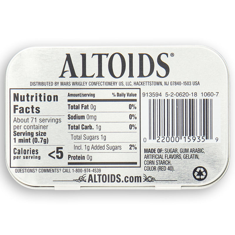 Altoids Cinnamon Curiously Strong Mints