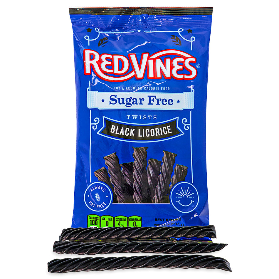 Red Vines Black Licorice Sugar Free 141g