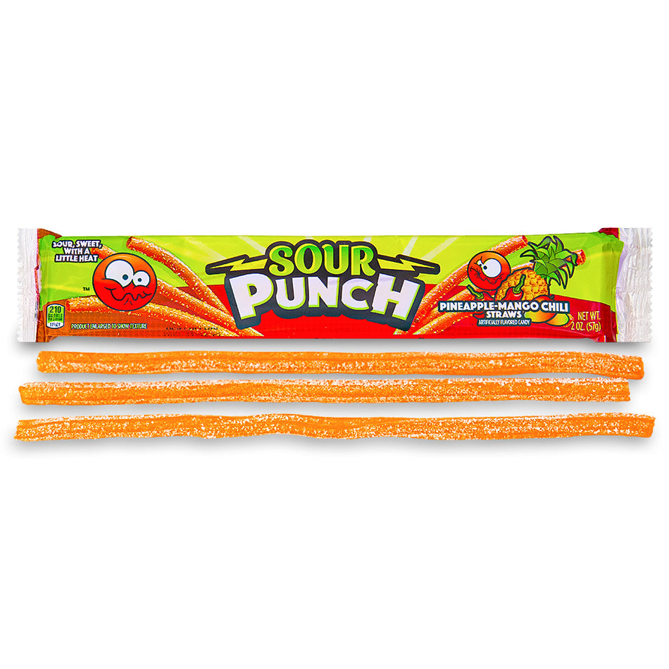 Sour Punch Pineapple Mango Chilli Straws