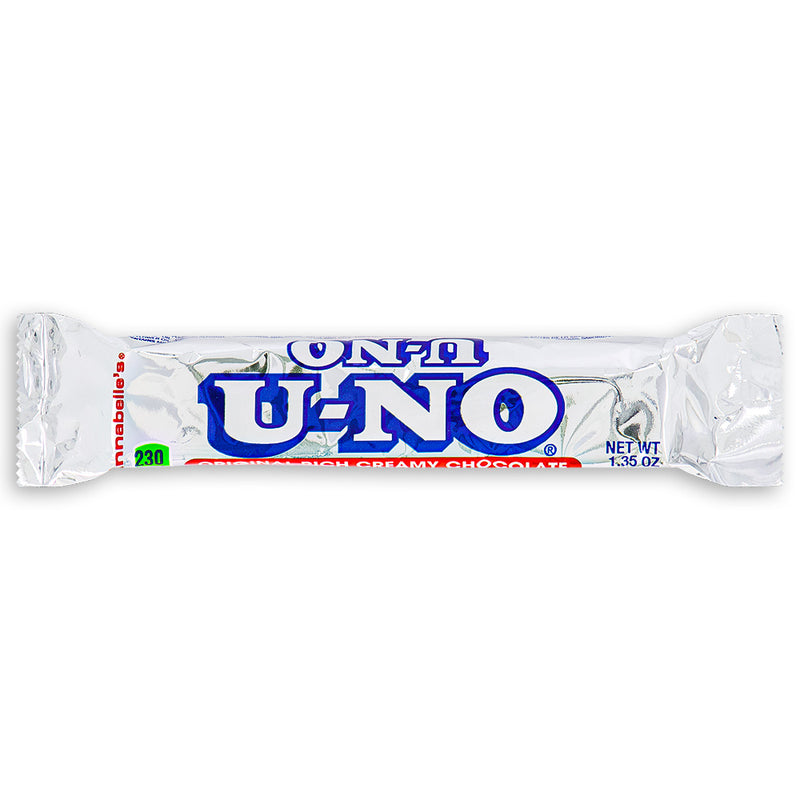Annabelle's U-No Chocolate Bar 1.35oz Front