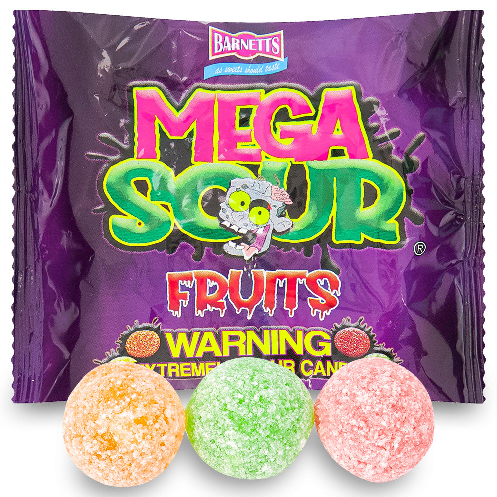 Barnetts Mega Sour Fruits UK 104g Most Sour Candy - Mega Sour Challenge