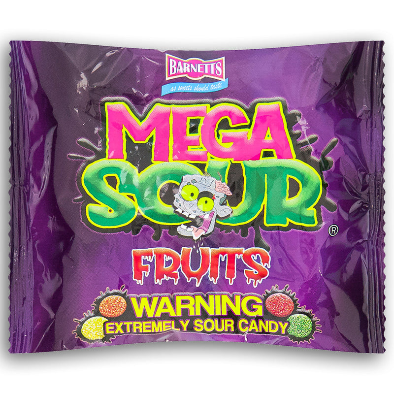 Barnetts Mega Sour Fruits UK 104g Most Sour Candy - Mega Sour Challenge Front