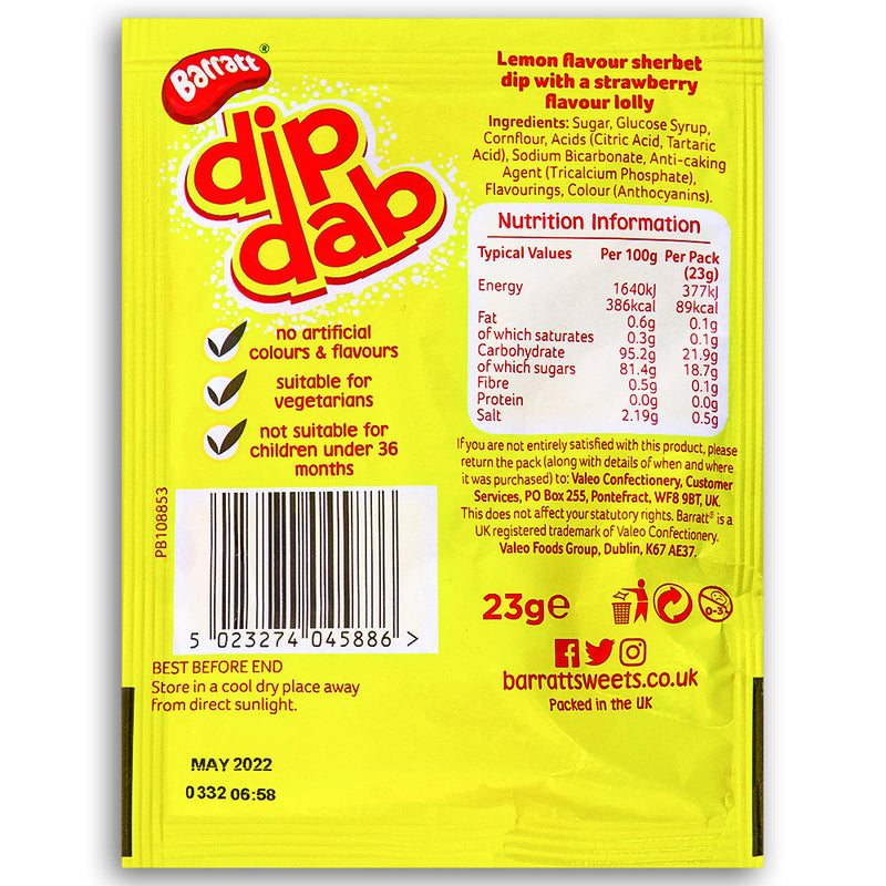 Sherbet Dip Dap UK 23g Back