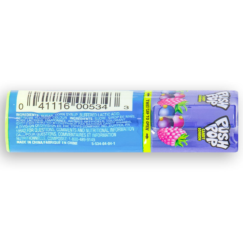 Push Pop 14g Back Ingredients