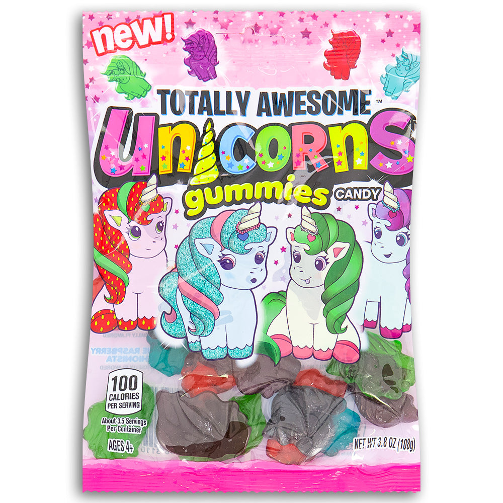 Totally Awesome Unicorn Gummies 4oz Front