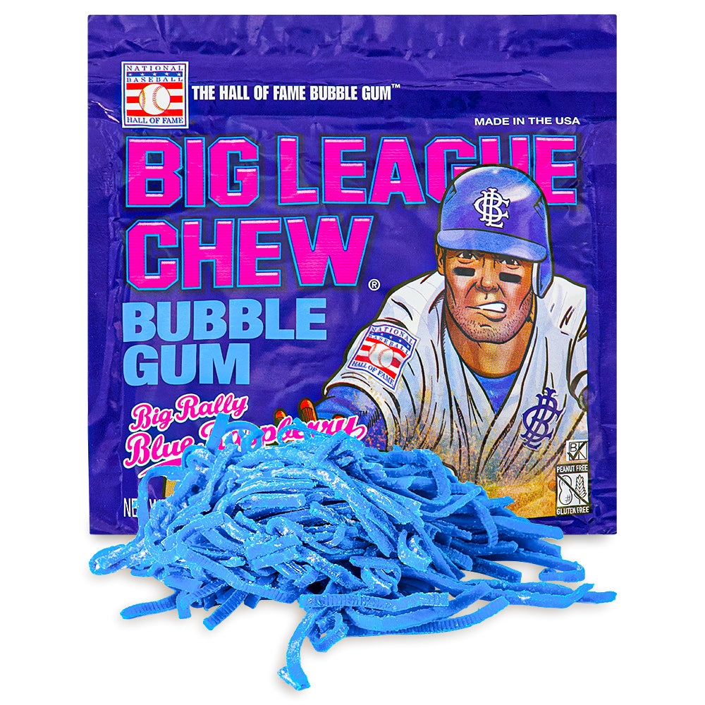Big League Chew Blue Raspberry Bubble Gum – Candy Funhouse CA