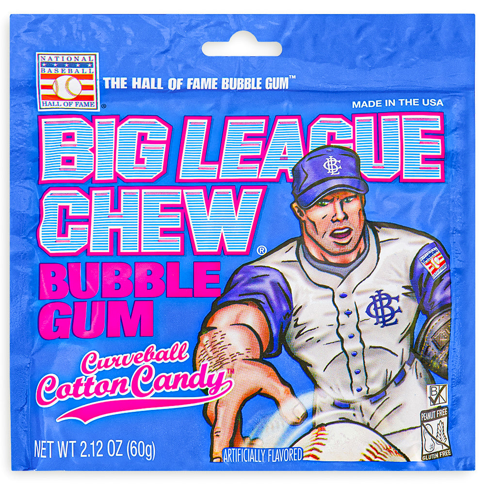 Big League Chew Curveball Cotton Candy Front