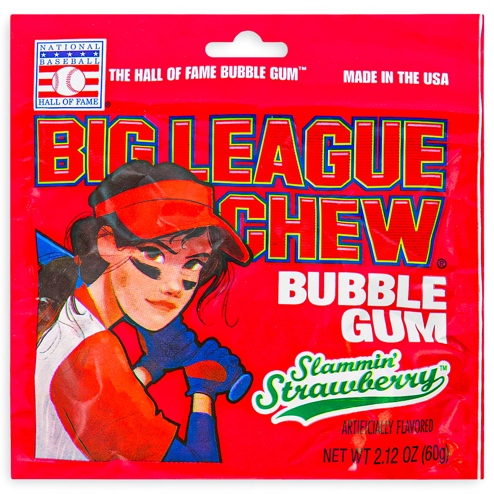 Big League Chew Wild Pitch Watermelon Bubble Gum 60g Pouch