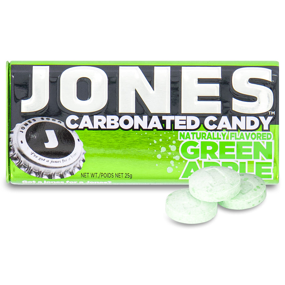 Jones Carbonated Candy Green Apple 25g