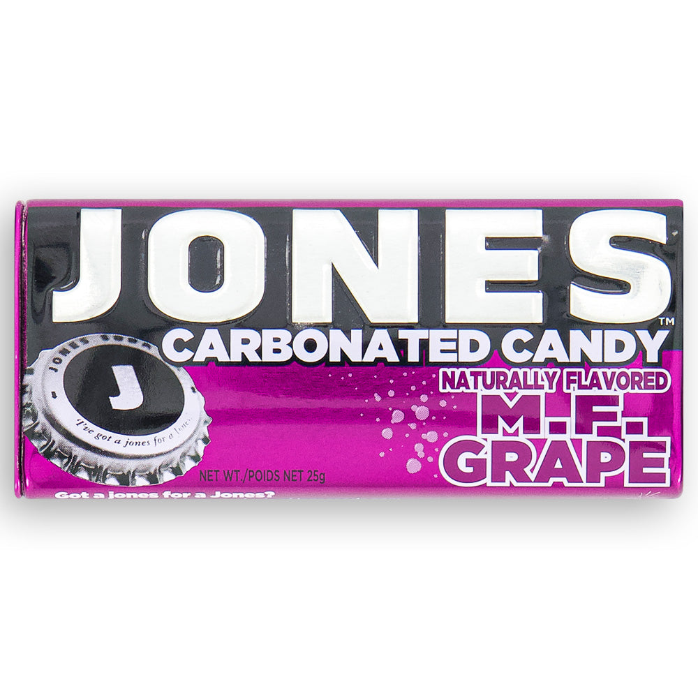Jones Carbonated Candy Grape 25g Front