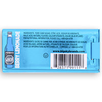 Jones Carbonated Candy Berry Lemonade 25g Back Ingredients