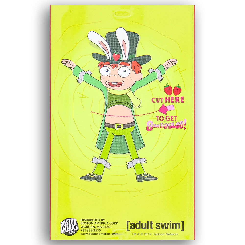 Boston America Strawberry Smiggles from Rick and Morty Tin Back