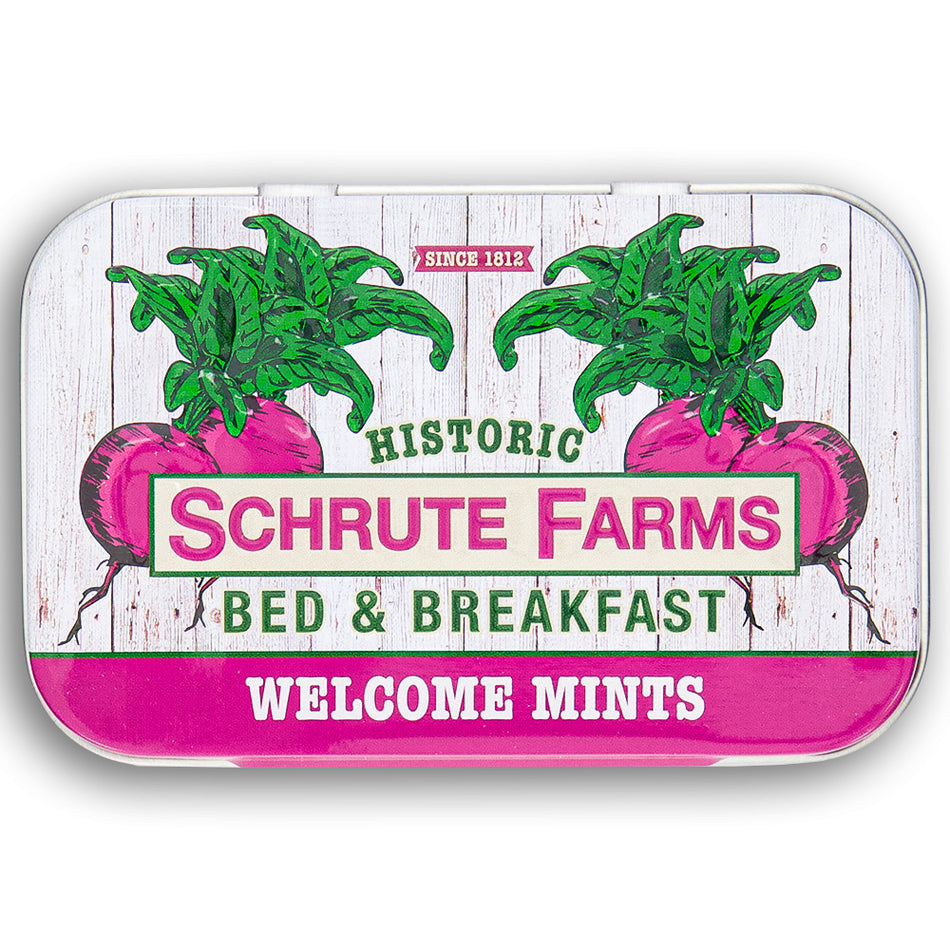 Boston America Schrute Farms Welcome Mints Front