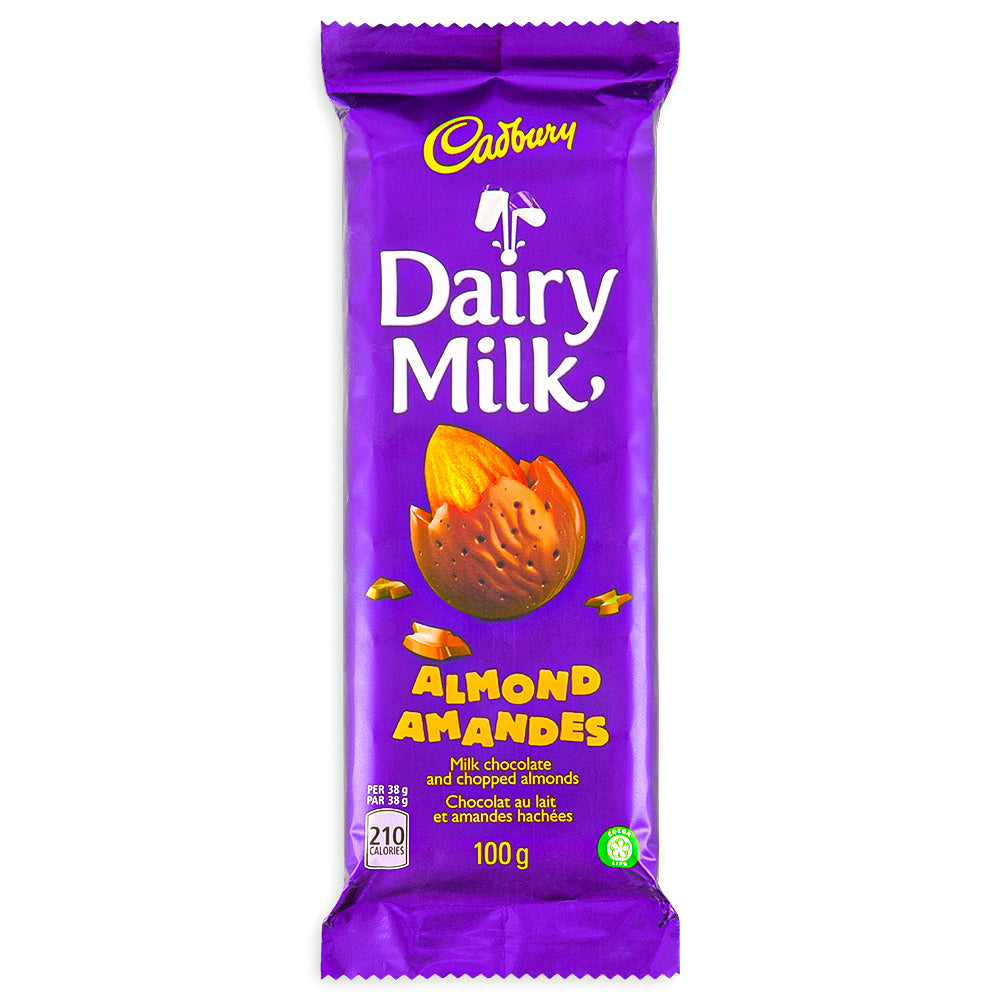 Cadbury Dairy Milk Almond Bar 100g Front