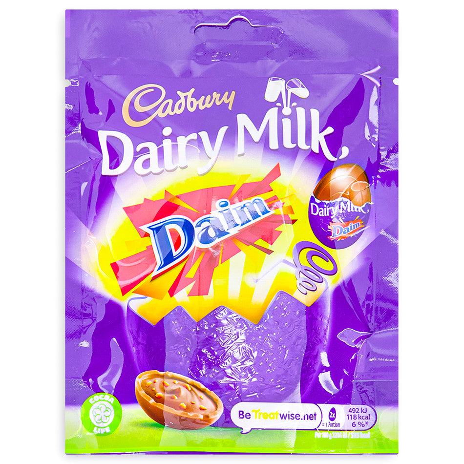 Cadbury Dairy Milk Daim Mini Eggs 77g Front