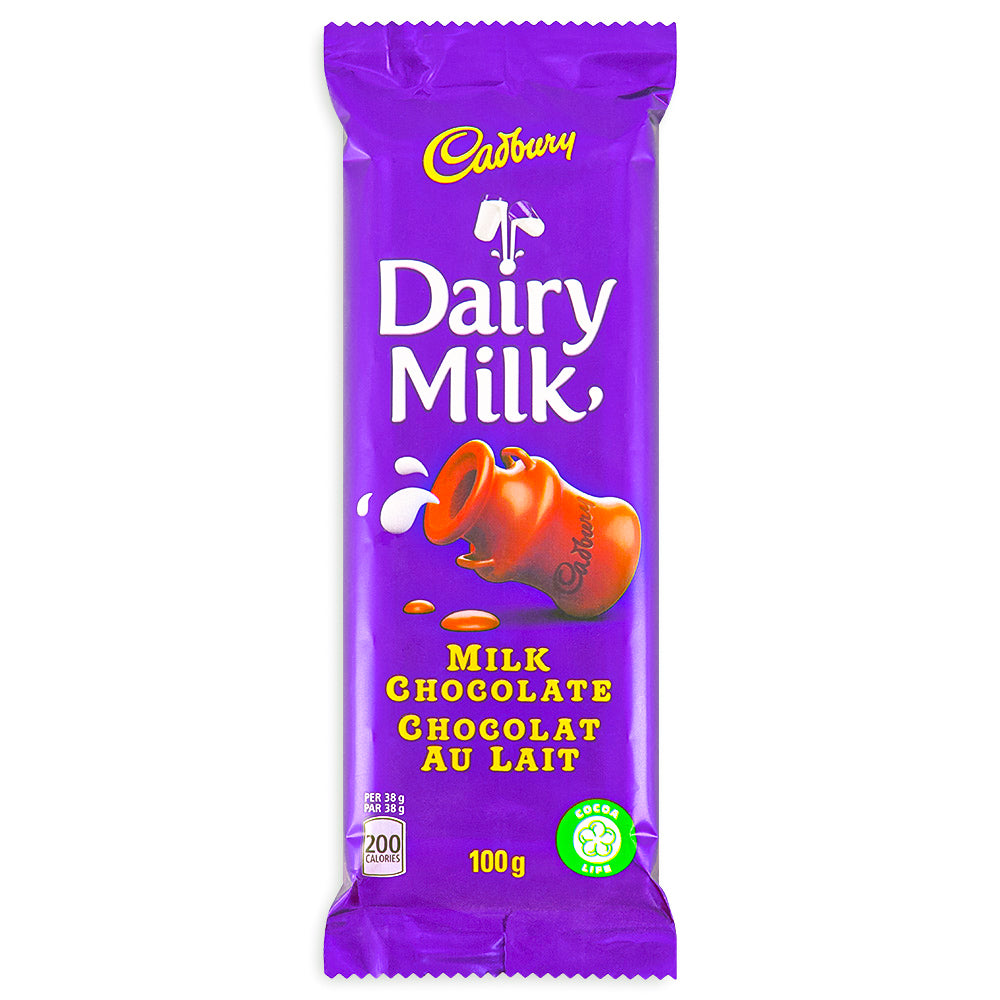 Cadbury Dairy Milk Bar Chocolate Bars 100g Front