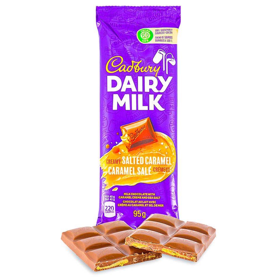 Cadbury Dairy Milk Creamy Salted Caramel Bars 95g