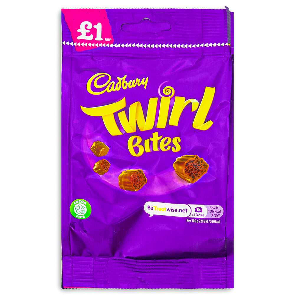 Cadbury Twirl Bites UK 95g Front