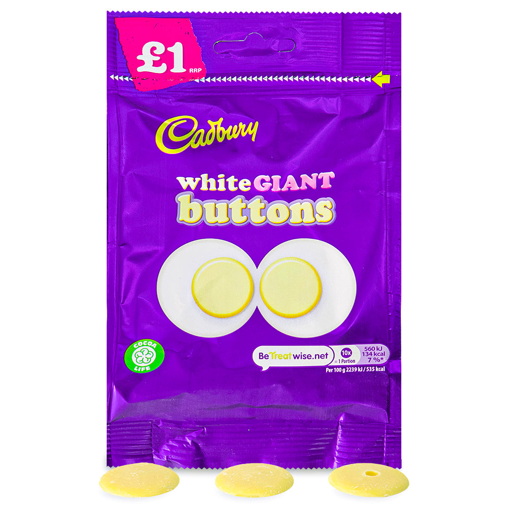 Cadbury White Buttons Bag 95g