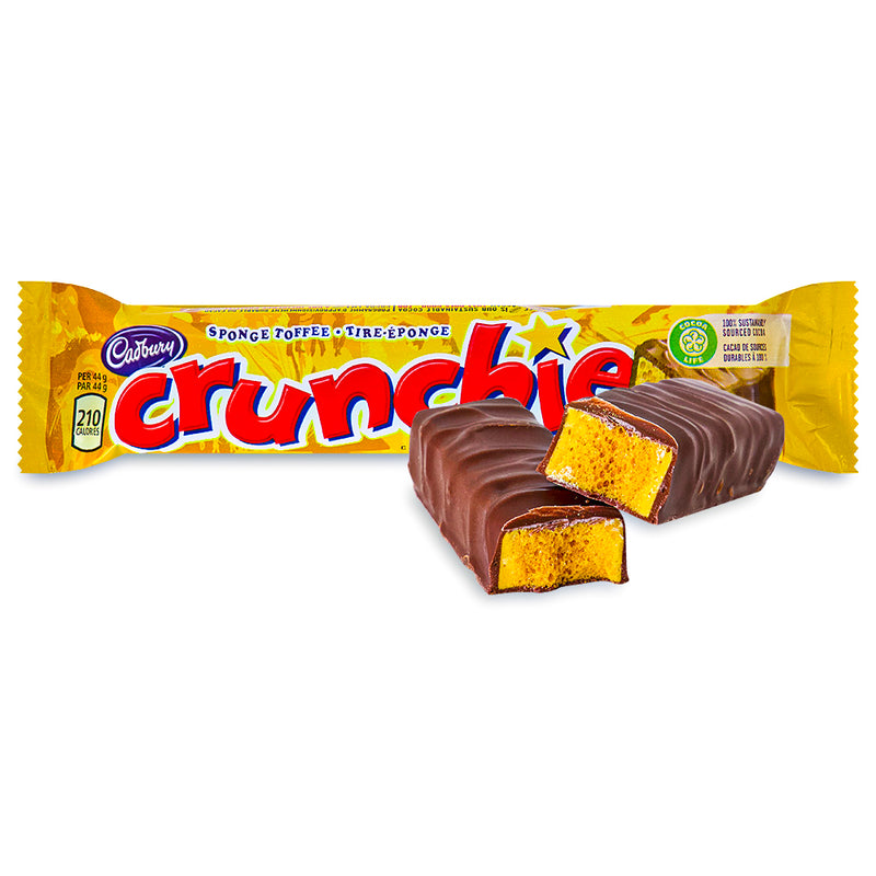 Crunchie Bar 44g Cadbury Canada-Canadian Chocolate Bar