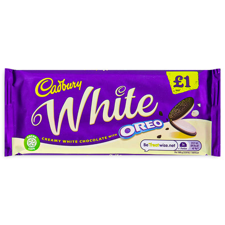 Cadbury Dairy Milk White Oreo UK 120g Front