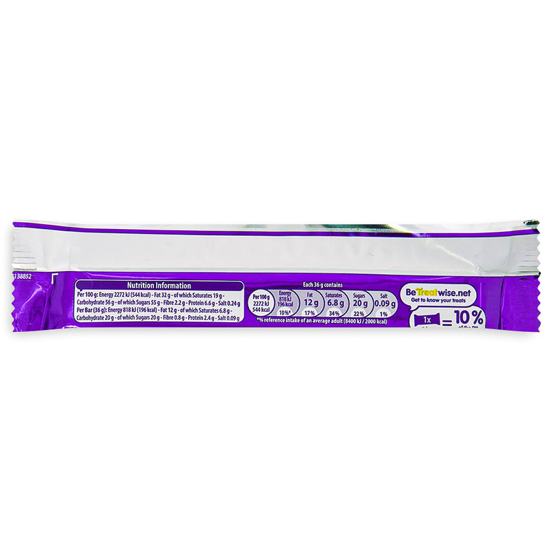 Cadbury Wispa UK 36g Back