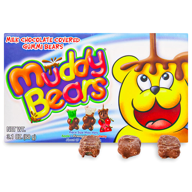 Muddy Bears Chocolate Covered Gummy Bears - 88g | Milk Chocolate ...