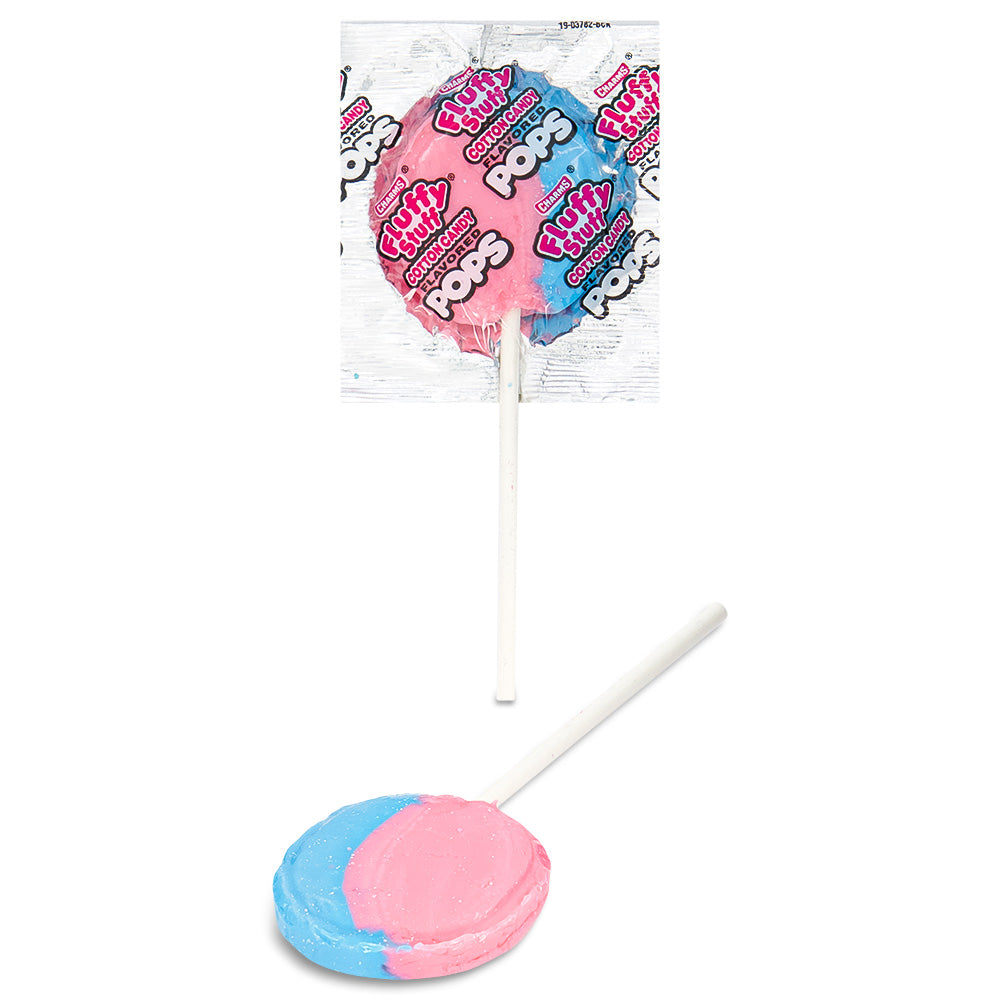 Charms Fluffy Stuff Cotton Candy Pops 18g