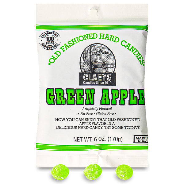 Claeys Green Apple Old Fashioned Hard Candies 170g