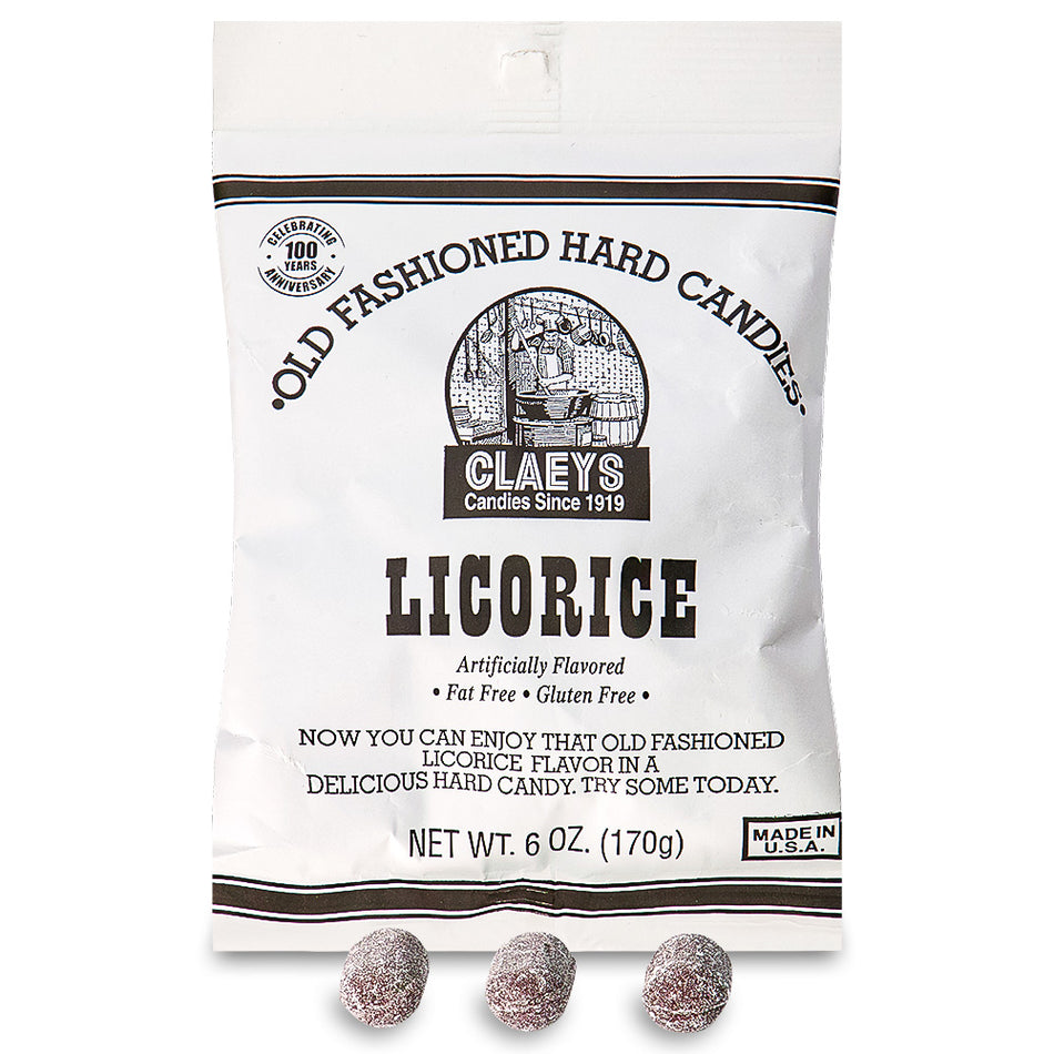 Claeys Licorice Old Fashioned Hard Candies 170g